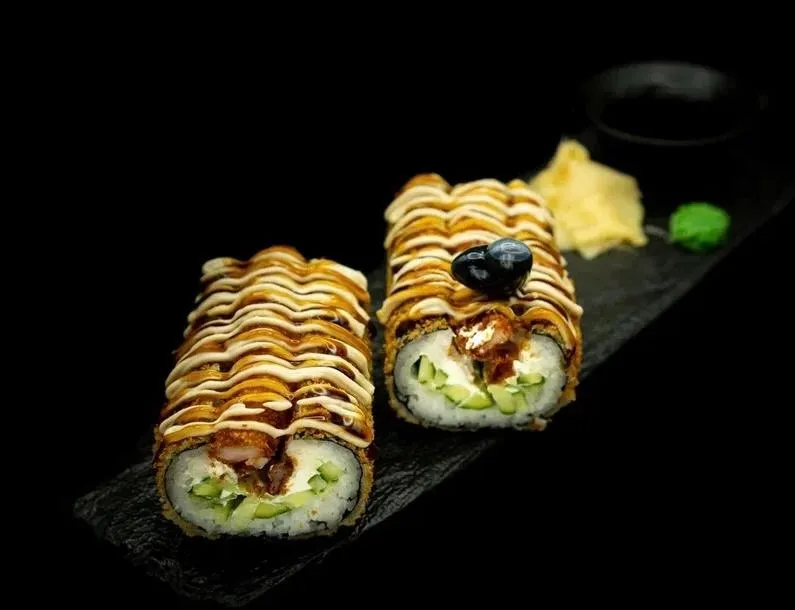 HAND ROLL с тигровой креветкой