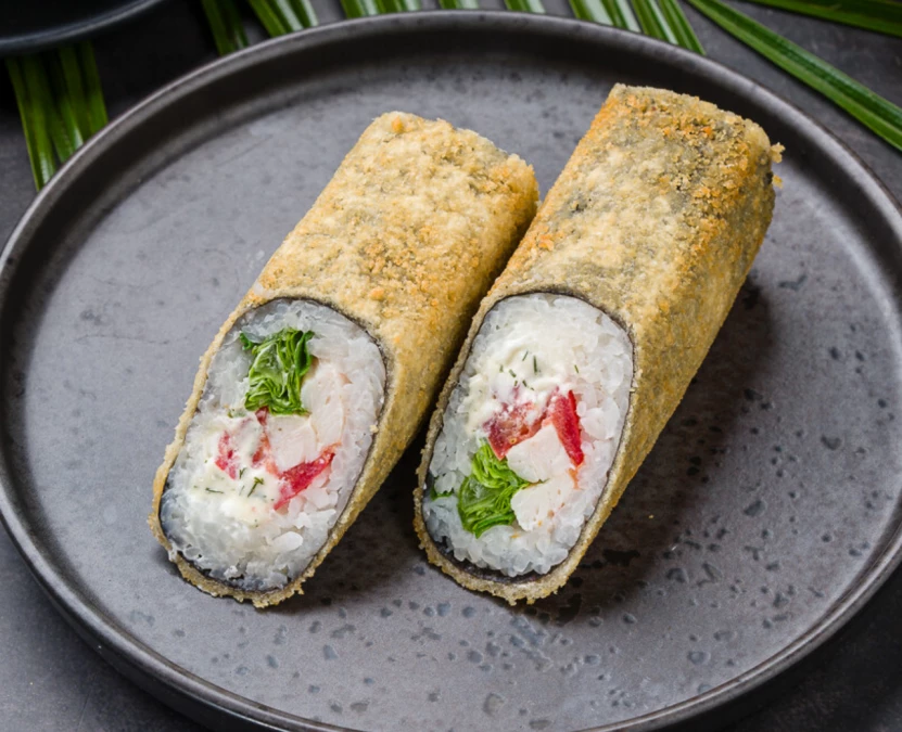 Жареный стрит ролл с курочкой
